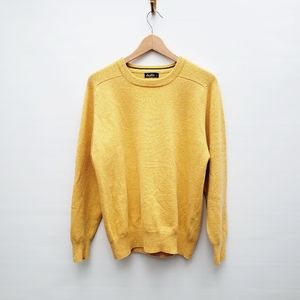 Dustin Lambswool Woolmark Yellow Boyfriend Sweater